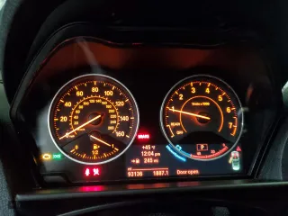 2015 BMW 2 Series M235i with VIN WBA1M1C55FV393797, listed as a Copart auction lot 44534245 with 93,136 mi miles and Salvage Title. Bid and sale history available at carsss.com. Image 9.