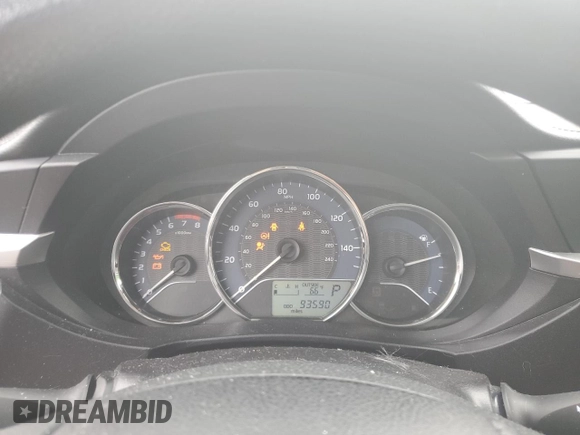 2016 Toyota Corolla L with VIN 2T1BURHE5GC655854, listed as a Copart auction lot 61056625 with 93,590 mi miles and Salvage title. Bid and sale history available at DreamBid. Image 9.