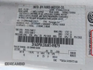 2010 Ford Fusion Hybrid с VIN 3FADP0L3XAR149879, выставлен на аукционе IAAI как лот 42628555 с пробегом 82 855 миль миль и . История ставок и продаж доступна на DreamBid. Изображение 9.