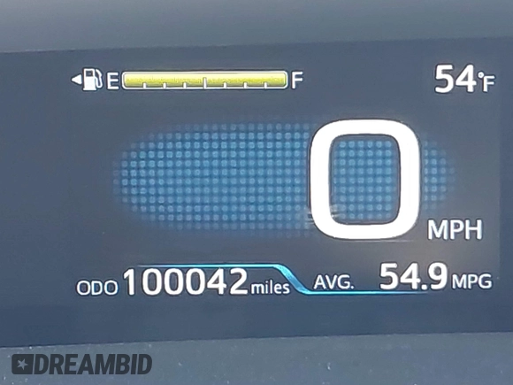 2016 Toyota Prius Four with VIN JTDKARFU2G3003110, listed as a IAAI auction lot 41730564 with 100,042 mi miles. Bid and sale history available at carsss.com. Image 15.
