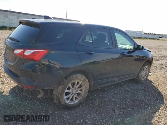 2021 Chevrolet Equinox LS z VIN 3GNAXHEVXMS146091, wystawiony jako Copart lot #55772595 z przebiegiem 53 215 mil mil oraz Szkoda całkowita • Salvage title. Historia ofert i sprzedaży dostępna na DreamBid. Obrazek 3.