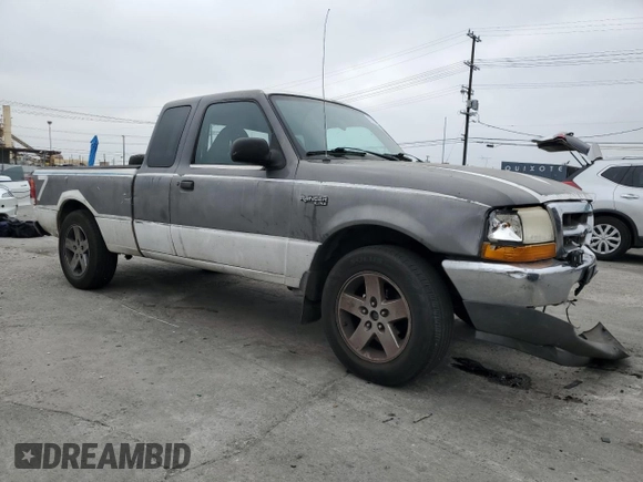 1999 Ford Ranger XL with VIN 1FTYR14V6XPB80381, listed as a Copart auction lot 52106565 with 340,374 mi miles and Salvage Title. Bid and sale history available at carsss.com. Image 4.