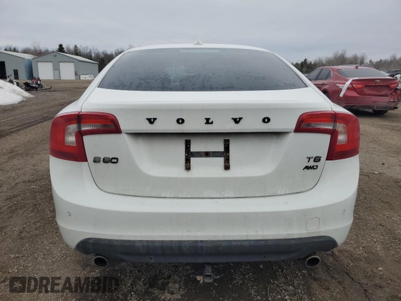 2012 Volvo S60 T6 with VIN YV1902FH3C2110480, listed as a Copart auction lot 51006005 with 175,761 mi miles and Clean Title. Bid and sale history available at carsss.com. Image 6.