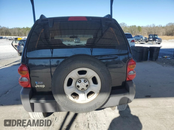 2003 Jeep Liberty Sport with VIN 1J4FK481X3W725304, listed as a Copart auction lot 87003384 with 185,646 mi miles and Salvage Title. Bid and sale history available at DreamBid. Image 6.