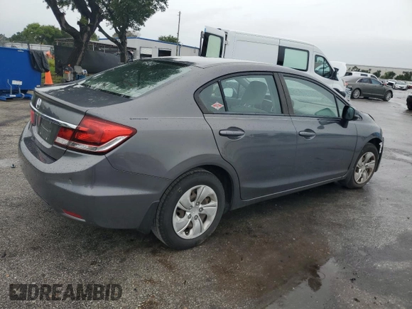 2013 Honda Civic LX z VIN 2HGFB2F50DH509088, wystawiony jako Copart lot #59660625 z przebiegiem 292 774 mil mil oraz Szkoda całkowita • Salvage title. Historia ofert i sprzedaży dostępna na DreamBid. Obrazek 3.