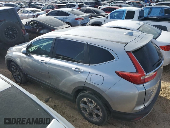 2019 Honda CR-V EX with VIN 7FARW2H55KE046580, listed as a Copart auction lot 48546415 with 53,147 mi miles and Salvage Title. Bid and sale history available at carsss.com. Image 2.