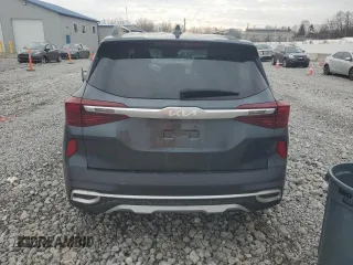 2023 Kia Seltos Nightfall with VIN KNDEUCA28P7370612, listed as a Copart auction lot 43581925 with 34,588 mi miles and Salvage Title. Bid and sale history available at carsss.com. Image 6.
