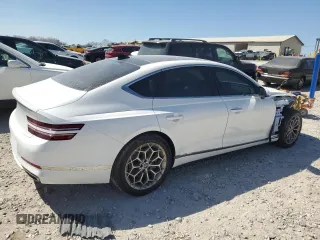 2024 Genesis G80 2.5T z VIN KMTGB4SC8RU225801, wystawiony jako Copart lot #48761985 z przebiegiem 12 844 mil mil oraz Szkody całkowita. Historia ofert i sprzedaży dostępna na DreamBid. Obrazek 3.