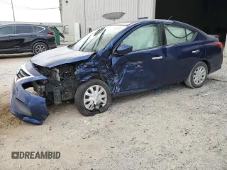 2019 Nissan Versa SV with VIN 3N1CN7AP1KL876815, listed as a Copart auction lot 55891885 with 123,353 mi miles and Salvage title. Bid and sale history available at DreamBid. Image 1.