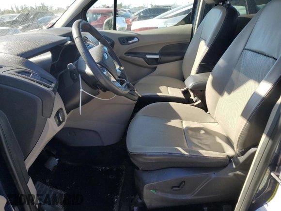 2015 Ford Transit Connect XLT with VIN NM0GS9F79F1174795, listed as a Copart auction lot 76515644 with 191,541 mi miles and Salvage title. Bid and sale history available at DreamBid. Image 7.