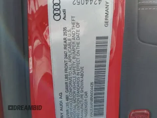 2022 Audi A4 S line Premium Plus z VIN WAUEAAF46NN004435, wystawiony jako Copart lot #52925865 z przebiegiem 14 990 mil mil oraz Szkoda całkowita • Salvage title. Historia ofert i sprzedaży dostępna na DreamBid. Obrazek 14.
