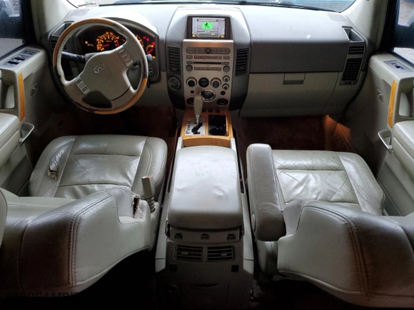 2006 Infiniti QX56 with VIN 5N3AA08C66N803670, listed as a Copart auction lot 43439515 with 204,677 mi miles and Salvage Title. Bid and sale history available at carsss.com. Image 8.