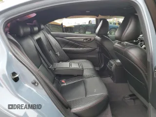 2022 Infiniti Q50 Red Sport 400 with VIN JN1FV7DP7NM370229, listed as a Copart auction lot 55123274 with 36,057 mi miles and Salvage Title. Bid and sale history available at DreamBid. Image 10.