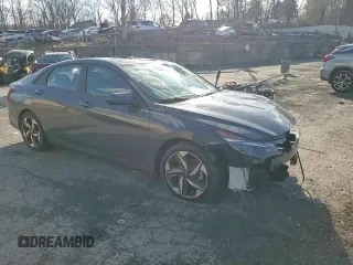 2023 Hyundai Elantra SEL z VIN KMHLS4AGXPU565428, wystawiony jako Copart lot #50347355 z przebiegiem Nie podano mil oraz Szkoda całkowita • Salvage title. Historia ofert i sprzedaży dostępna na DreamBid. Obrazek 10.