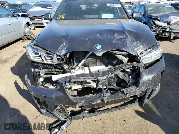2022 BMW X4 xDrive30i with VIN 5UX33DT02N9M34154, listed as a Copart auction lot 39269123 with 383 mi miles. Bid and sale history available at carsss.com. Image 5.