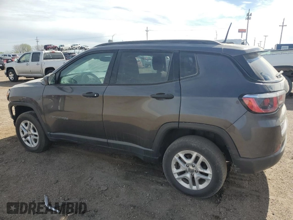 2018 Jeep Compass Sport с VIN 3C4NJDAB3JT213426, выставлен на аукционе Copart как лот 55838045 с пробегом 119 755 миль миль и Списание • Salvage title. История ставок и продаж доступна на DreamBid. Изображение 2.