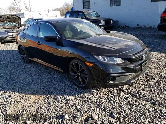 2020 Honda Civic Sedan Sport with VIN 19XFC2F83LE211893, listed as a Copart auction lot 88170695 with 47,260 mi miles and Salvage Title. Bid and sale history available at carsss.com. Image 13.