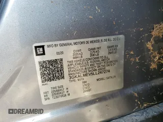 2020 GMC Terrain SLE with VIN 3GKALMEV5LL247274, listed as a Copart auction lot 52832085 with Not provided miles and Salvage title. Bid and sale history available at DreamBid. Image 14.