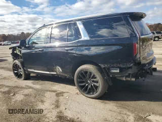2024 Cadillac Escalade 4WD Premium Luxury with VIN 1GYS4BKL1RR181502, listed as a Copart auction lot 77155704 with 6,588 mi miles and Salvage title. Bid and sale history available at DreamBid. Image 2.