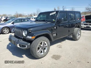 2021 Jeep Wrangler Unlimited Sahara Altitude z VIN 1C4HJXEG8MW564500, wystawiony jako Copart lot #50442705 z przebiegiem 68 389 mil mil oraz Szkoda całkowita • Salvage title. Historia ofert i sprzedaży dostępna na DreamBid. Obrazek 1.