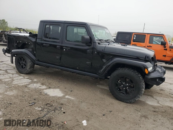 2021 Jeep Gladiator Willys z VIN 1C6HJTAG4ML600996, wystawiony jako Copart lot #59465435 z przebiegiem 62 574 mil mil oraz Szkoda całkowita • Salvage title. Historia ofert i sprzedaży dostępna na DreamBid. Obrazek 4.