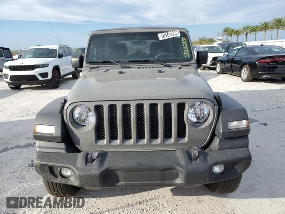 2023 Jeep Wrangler Sport S with VIN 1C4HJXDN6PW671775, listed as a Copart auction lot 75140894 with Not Provided miles and Non Repairable. Bid and sale history available at DreamBid. Image 5.