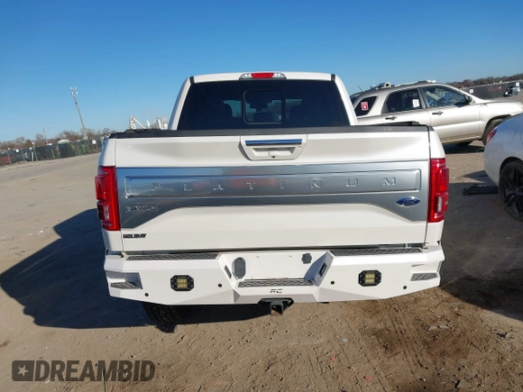 2017 Ford F-150 XL with VIN 1FTEW1EG0HFB05517, listed as a IAAI auction lot 41153073 with 92,281 mi miles. Bid and sale history available at carsss.com. Image 16.