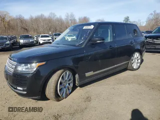 2015 Land Rover Range Rover Supercharged z VIN SALGS2TF2FA241400, wystawiony jako Copart lot #48969725 z przebiegiem Nie podano mil oraz Czysty tytuł • Clean title. Historia ofert i sprzedaży dostępna na DreamBid. Obrazek 1.