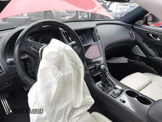 2021 Infiniti Q50 Red Sport 400 with VIN JN1FV7DP7MM850432, listed as a IAAI auction lot 42057935 with 15,936 mi miles and . Bid and sale history available at DreamBid. Image 21.