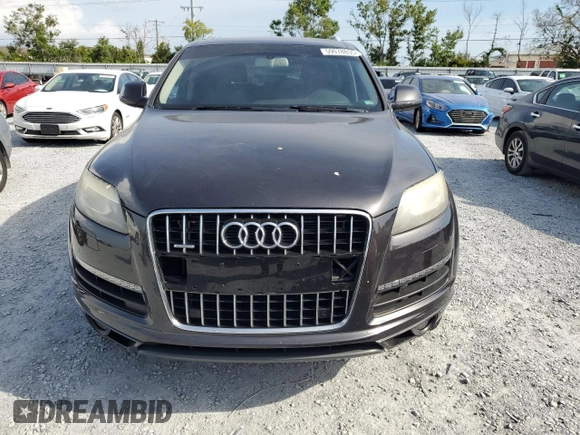 2013 Audi Q7 Premium Plus with VIN WA1LGAFE4DD007575, listed as a Copart auction lot 59078855 with 132,428 mi miles and Salvage title. Bid and sale history available at DreamBid. Image 5.