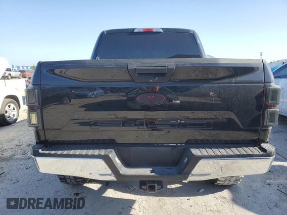 2018 Ford F-150 XL with VIN 1FTEW1E50JFA63998, listed as a Copart auction lot 53326375 with 102,560 mi miles and Salvage Title. Bid and sale history available at carsss.com. Image 6.