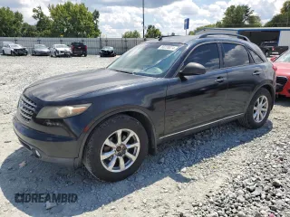 2007 Infiniti FX with VIN JNRAS08W27X203660, listed as a Copart auction lot 68220074 with 188,960 mi miles and Salvage Title. Bid and sale history available at DreamBid. Image 1.