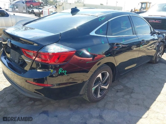 2022 Honda Insight EX with VIN 19XZE4F55NE009598, listed as a IAAI auction lot 41871566 with 82,758 mi miles. Bid and sale history available at carsss.com. Image 4.