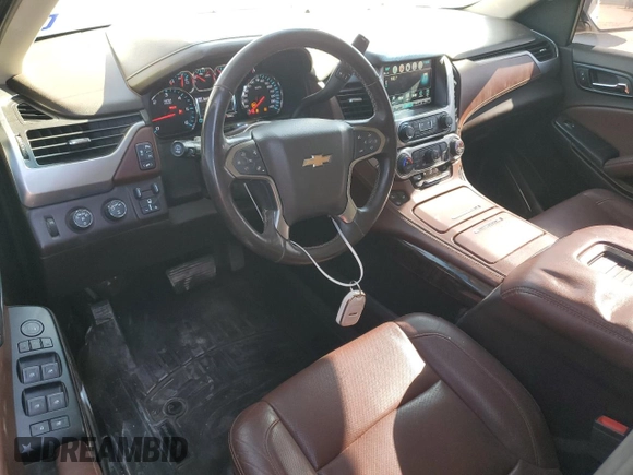 2019 Chevrolet Suburban Premier with VIN 1GNSKJKJ1KR166497, listed as a Copart auction lot 87331014 with 162,269 mi miles and Salvage Title. Bid and sale history available at DreamBid. Image 8.