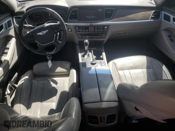 2015 Hyundai Genesis 5.0L with VIN KMHGN4JF4FU045739, listed as a Copart auction lot 61482474 with 117,558 mi miles and Salvage Title. Bid and sale history available at carsss.com. Image 8.