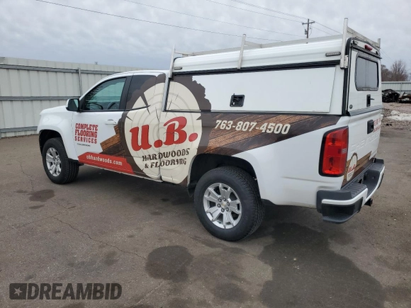 2021 Chevrolet Colorado 2WD LT with VIN 1GCHSCEA1M1234681, listed as a Copart auction lot 49910445 with 98,717 mi miles and Salvage title. Bid and sale history available at DreamBid. Image 2.
