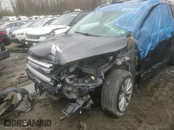 2017 Ford Escape Titanium with VIN 1FMCU9J99HUB91050, listed as a Copart auction lot 50407245 with 40,242 mi miles and Salvage Title. Bid and sale history available at carsss.com. Image 11.