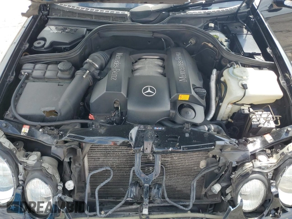 2003 Mercedes-Benz CLK 320 with VIN WDBLK65G43T140926, listed as a Copart auction lot 54426345 with 65,221 mi miles and Salvage Title. Bid and sale history available at DreamBid. Image 11.