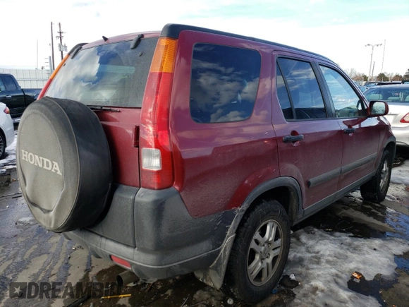 2002 Honda CR-V EX with VIN JHLRD78872C082442, listed as a Copart auction lot 42456945 with 154,848 mi miles and Salvage Title. Bid and sale history available at DreamBid. Image 3.