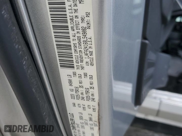 2008 Jeep Wrangler X with VIN 1J4FA24168L549082, listed as a Copart auction lot 58178805 with 150,606 mi miles and Salvage title. Bid and sale history available at DreamBid. Image 13.