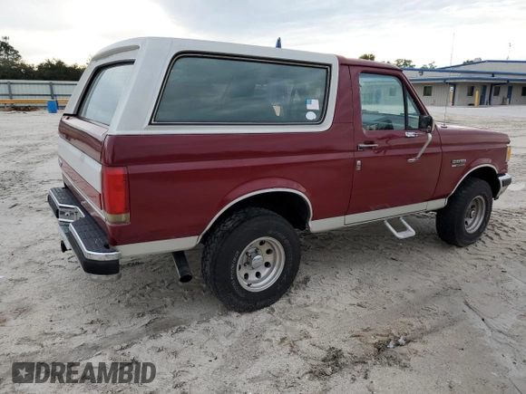 1990 Ford Bronco Custom with VIN 1FMEU15H2LLA70449, listed as a Copart auction lot 77953604 with 12,519 mi miles and Salvage Title. Bid and sale history available at DreamBid. Image 3.