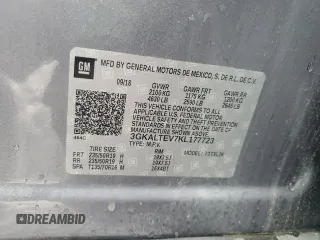 2019 GMC Terrain SLE z VIN 3GKALTEV7KL177723, wystawiony jako Copart lot #55613435 z przebiegiem 92 990 mil mil oraz Szkoda całkowita • Salvage title. Historia ofert i sprzedaży dostępna na DreamBid. Obrazek 13.
