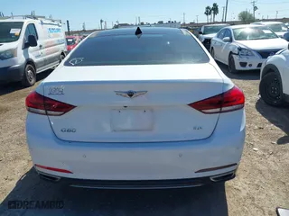 2018 Genesis G80 3.8L with VIN KMHGN4JE8JU227590, listed as a IAAI auction lot 41668042 with 69,914 mi miles. Bid and sale history available at carsss.com. Image 16.