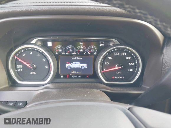 2019 Chevrolet Silverado 1500 LTZ with VIN 1GCUYGEL9KZ166327, listed as a IAAI auction lot 41995645 with 92,897 mi miles and . Bid and sale history available at DreamBid. Image 7.