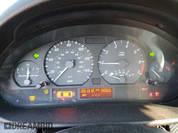 2002 BMW 3 Series 325Ci with VIN WBABS33432JY42568, listed as a Copart auction lot 46232065 with 91,310 mi miles and Salvage Title. Bid and sale history available at carsss.com. Image 9.