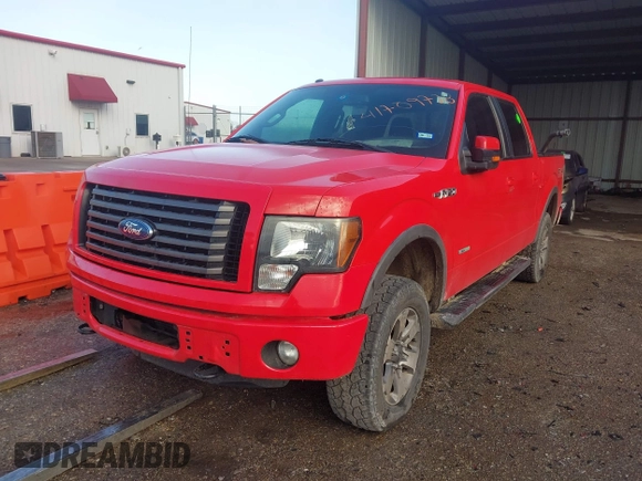 2011 Ford F-150 XLT with VIN 1FTFW1ETXBFC89731, listed as a IAAI auction lot 41709728 with 1 mi miles. Bid and sale history available at carsss.com. Image 6.