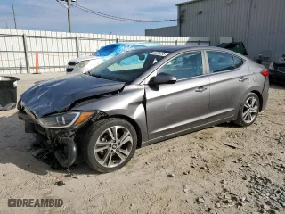 2017 Hyundai Elantra SE with VIN KMHD84LF4HU182965, listed as a Copart auction lot 46004235 with 84058 miles and Salvage Title. Bid and sale history available at carsss.com. Image 1.
