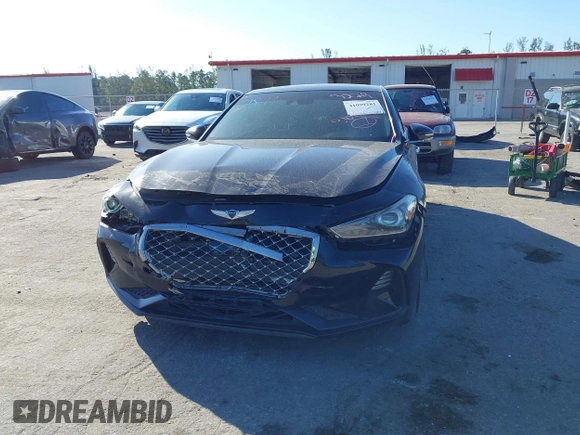 2019 Genesis G70 2.0T Sport with VIN KMTG24LA4KU016333, listed as a IAAI auction lot 41536018 with 70,587 mi miles. Bid and sale history available at carsss.com. Image 6.