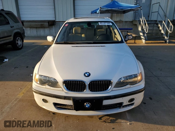 2003 BMW 3 Series 330i with VIN WBAEV53423KM27012, listed as a Copart auction lot 85147144 with 175,175 mi miles and Salvage Title. Bid and sale history available at carsss.com. Image 5.