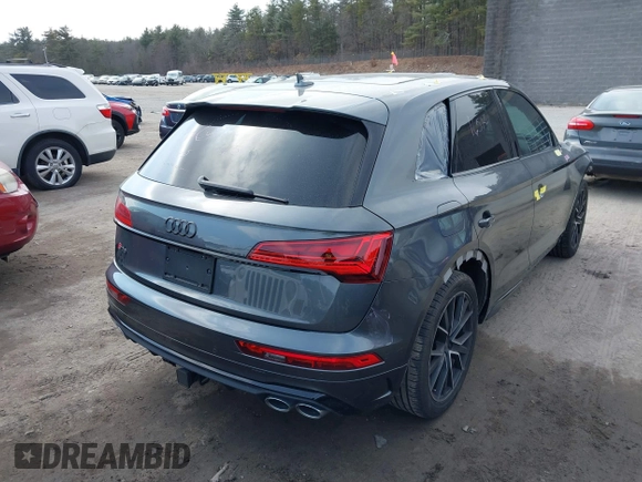2021 Audi SQ5 Premium Plus with VIN WA1B4AFY7M2011453, listed as a IAAI auction lot 41768561 with 45,596 mi miles. Bid and sale history available at carsss.com. Image 4.